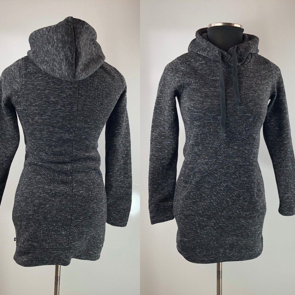 Fabletics Yukon Hodded Sweatshirt Dress KnitFit - Picture 2 of 8
